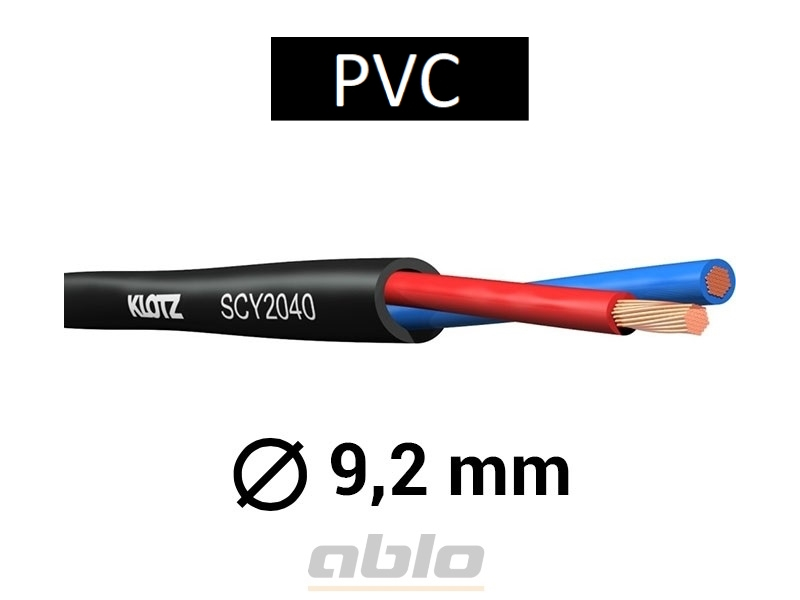 KLOTZ SCY2040 Kabel, przewód głośnikowy 2 x 4 mm2 PVC LHC